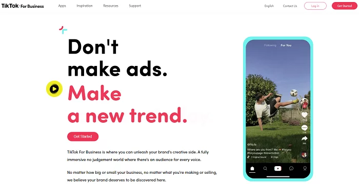 TikTok lança plataforma “TikTok for Business” para profissionais de marketing 2
