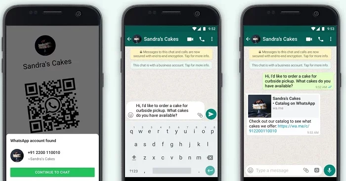 WhatsApp adiciona QR Codes para empresas e links de catálogo para simplificar o compartilhamento 2